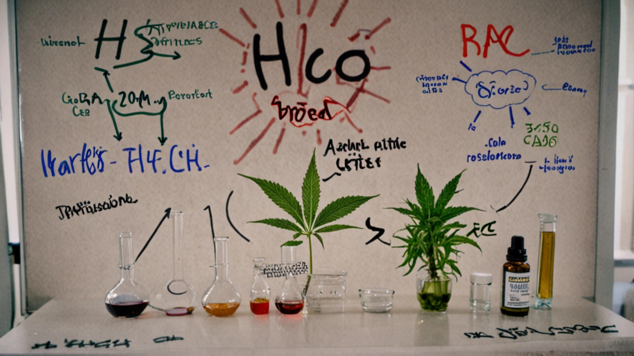 Jak silný je HHC ve srovnání s jinými kanabinoidy