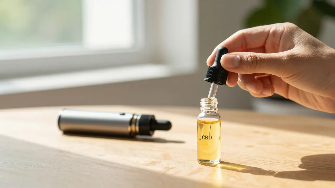 Kone kapky CBD oleje jako bezpečnější alternativa k vapingu