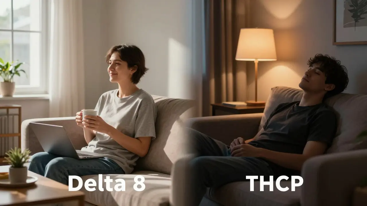Rozdělená scéna ukazující lehký denní relax versus hluboký večerní odpočinek.