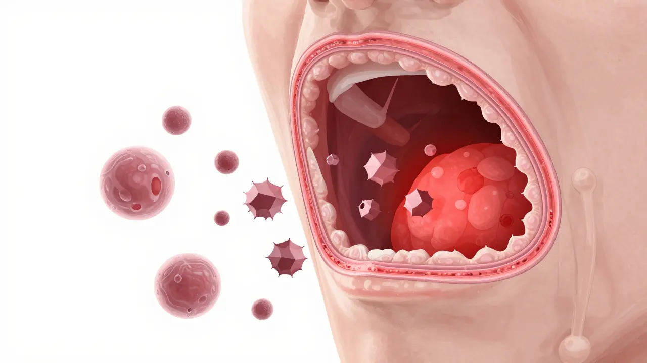 Anatomie krku při podráždění z vapes
