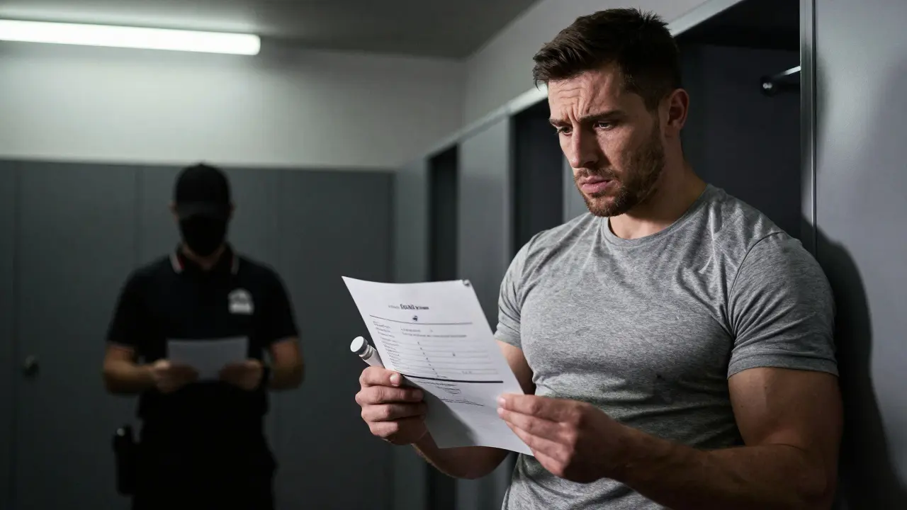 Sportovec s obavami z dopingového testu drží doplněk stravy