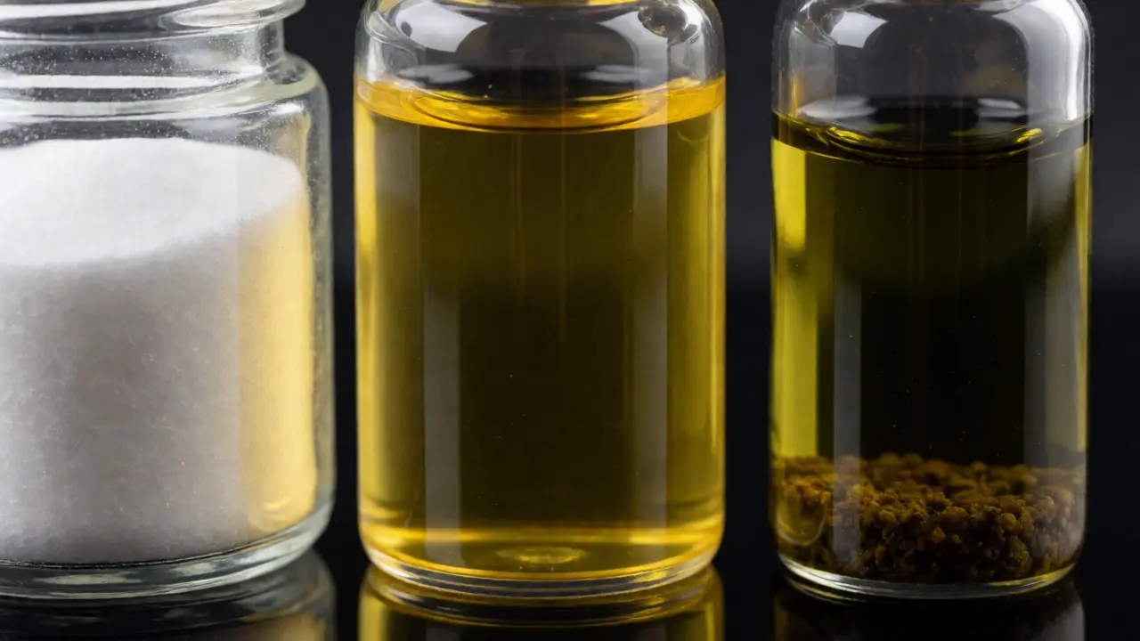Porovnání tří typů extraktů CBD: izolát, broad spectrum a full spectrum